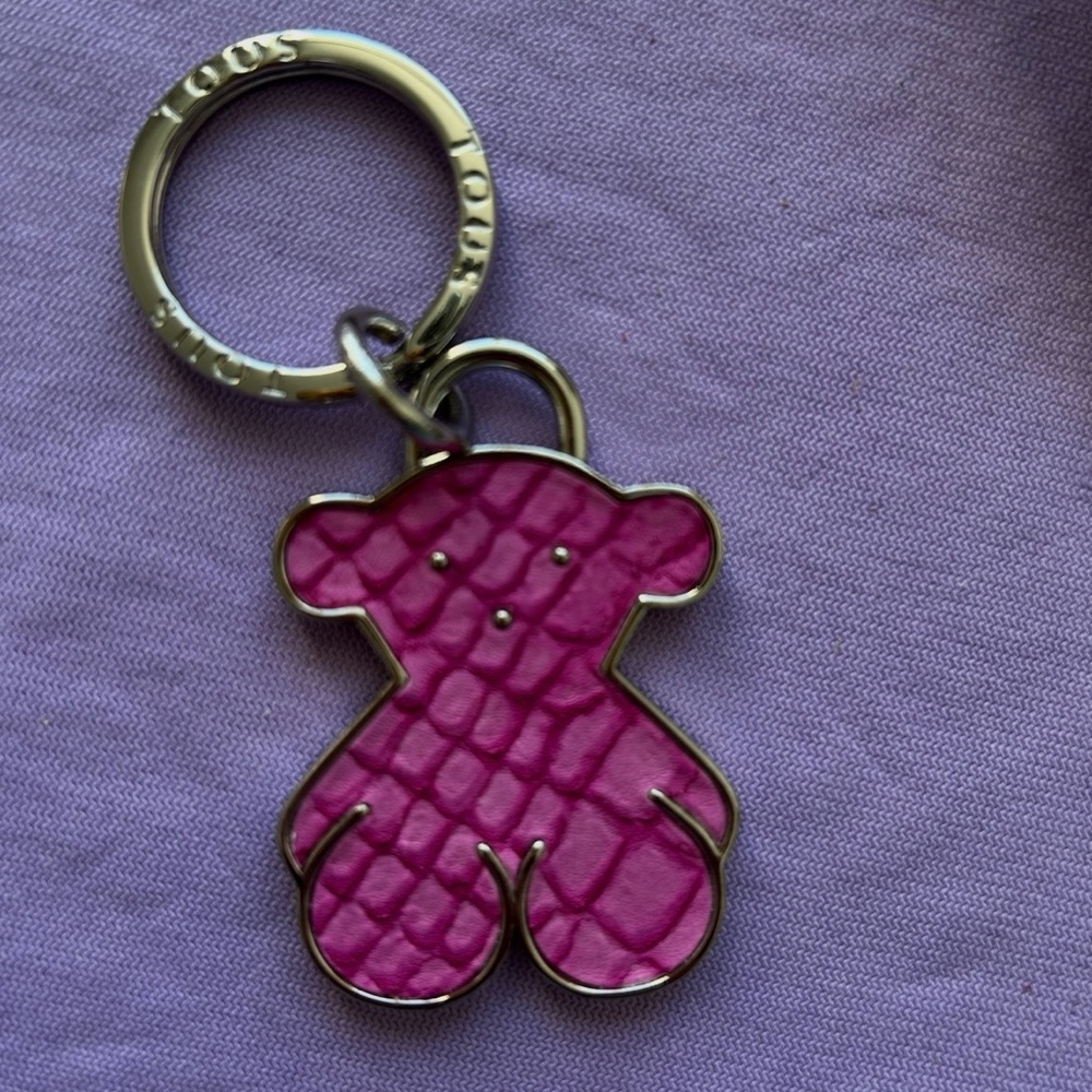 Tous Pink Bear Keychain